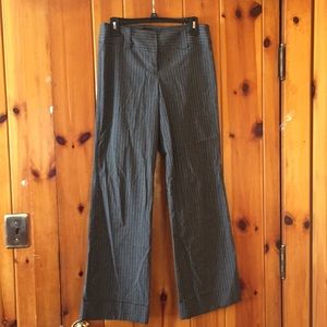 Black pin stripe dress pants